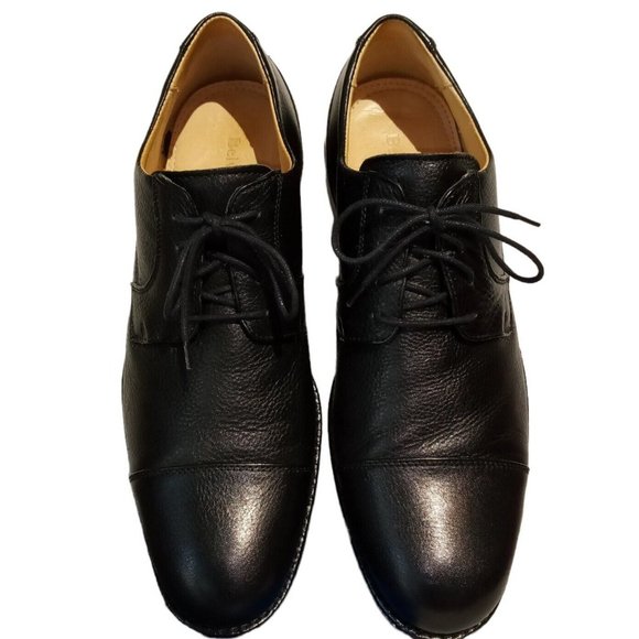Belvedere Studio Oxford Shoes  DUKE  sz 11D  Black Cap Toe Leather  Brazil  EXC main image 6